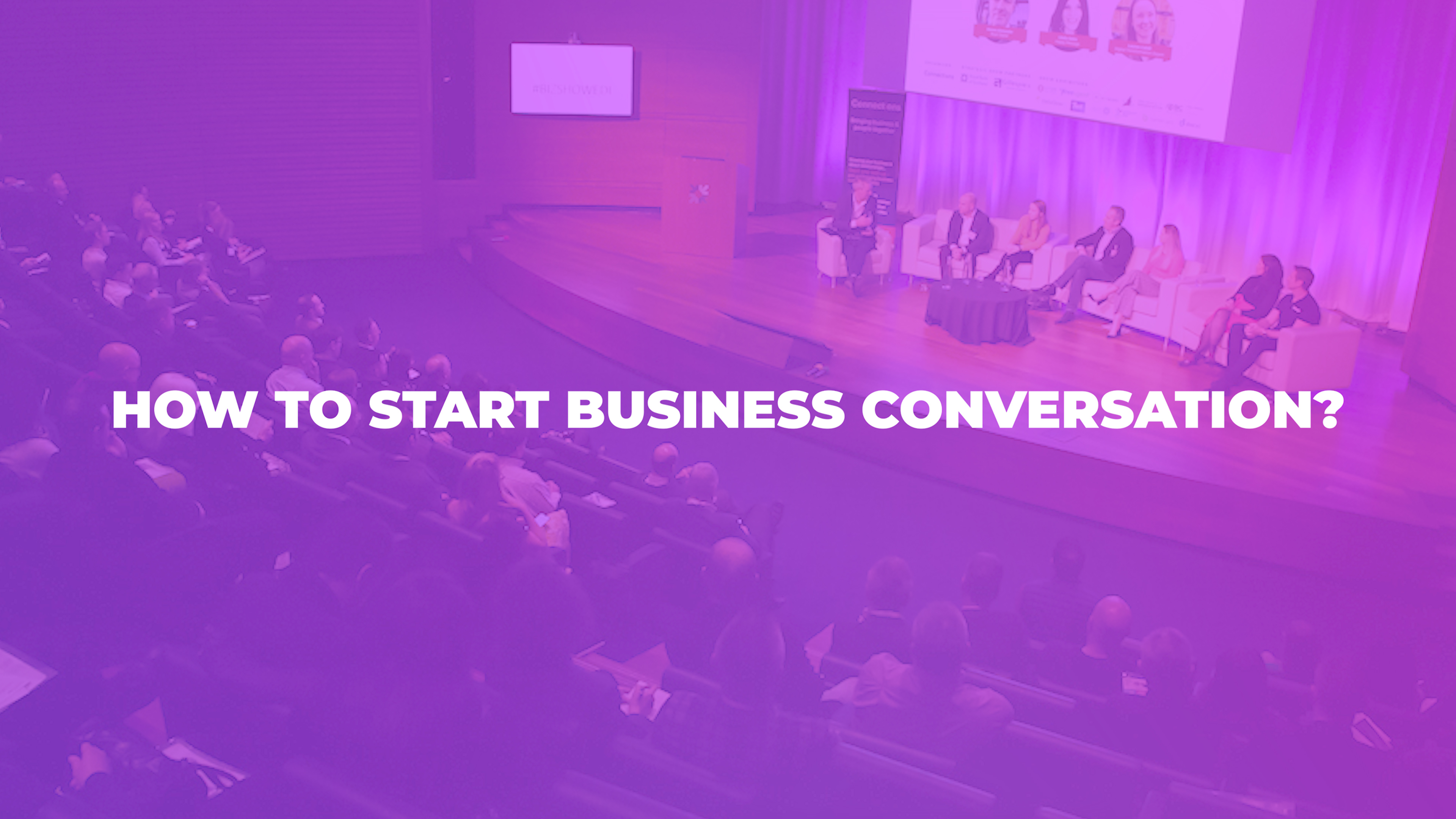 How to start Business Conversation?