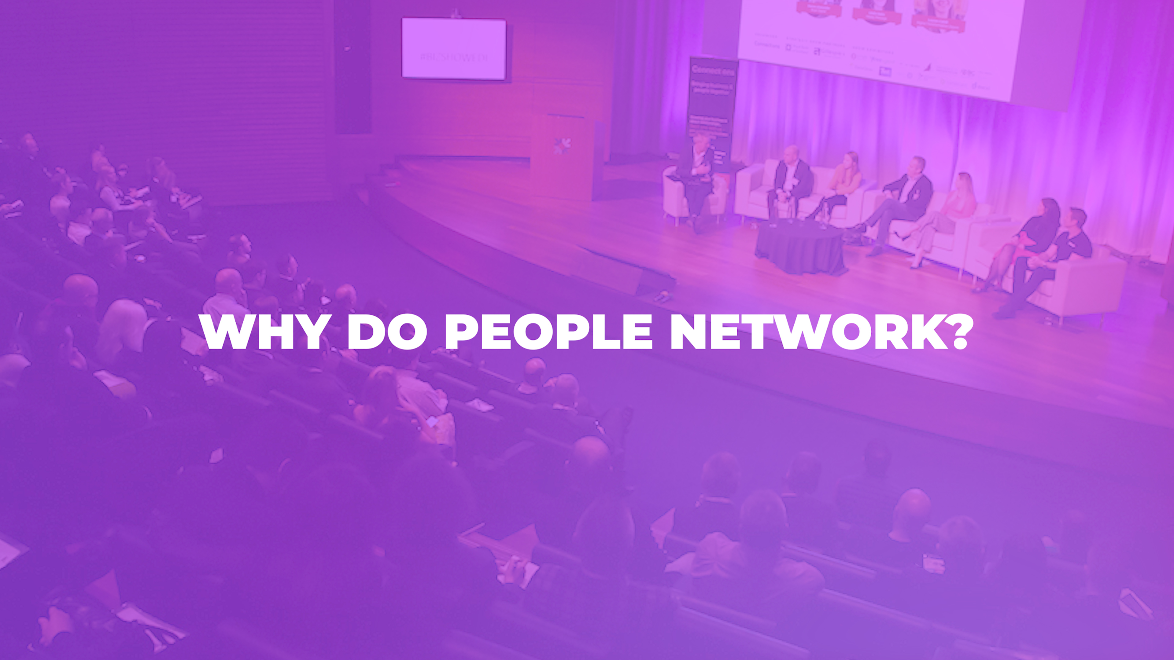 Why do people network