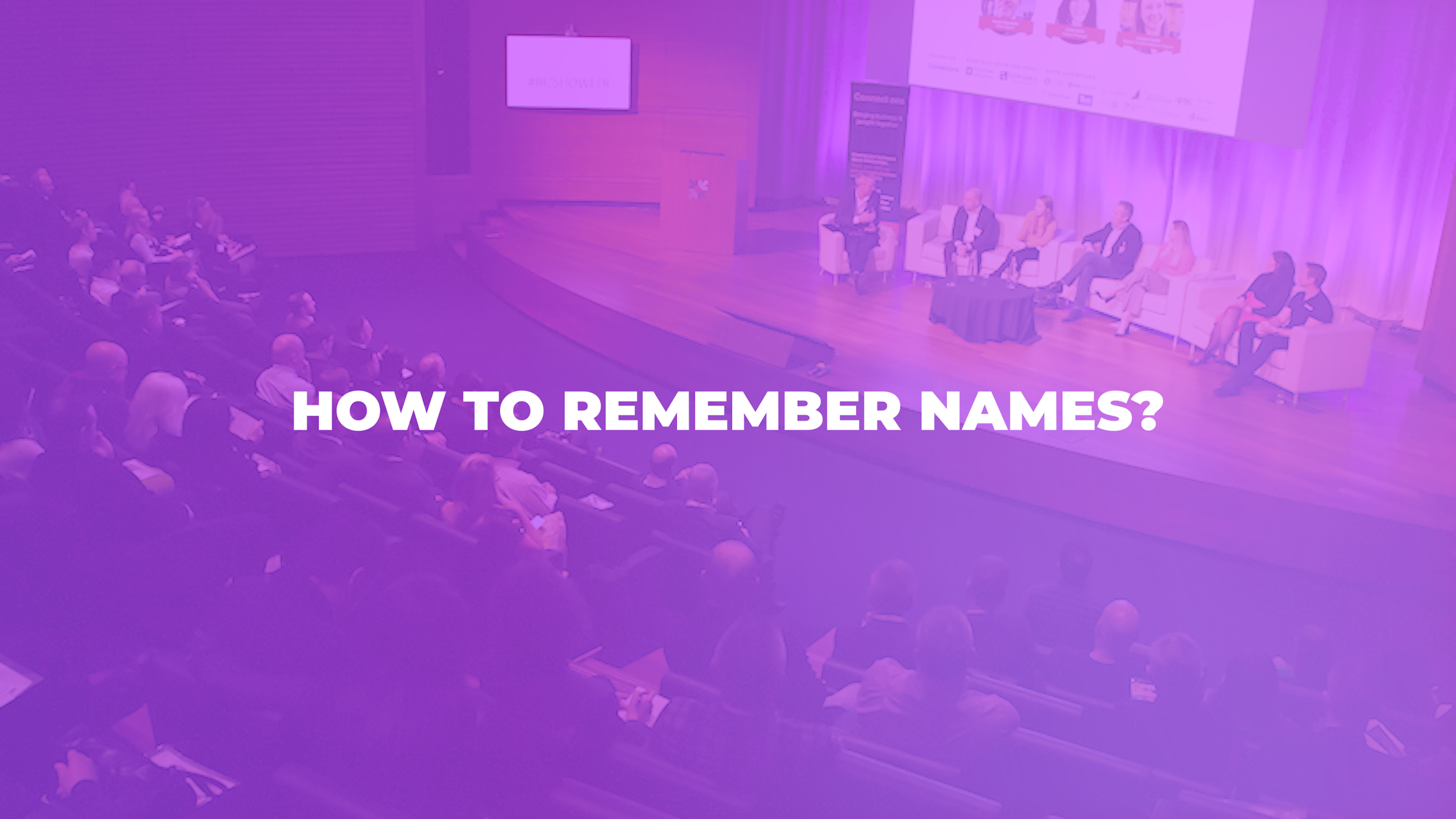 How to remember names
