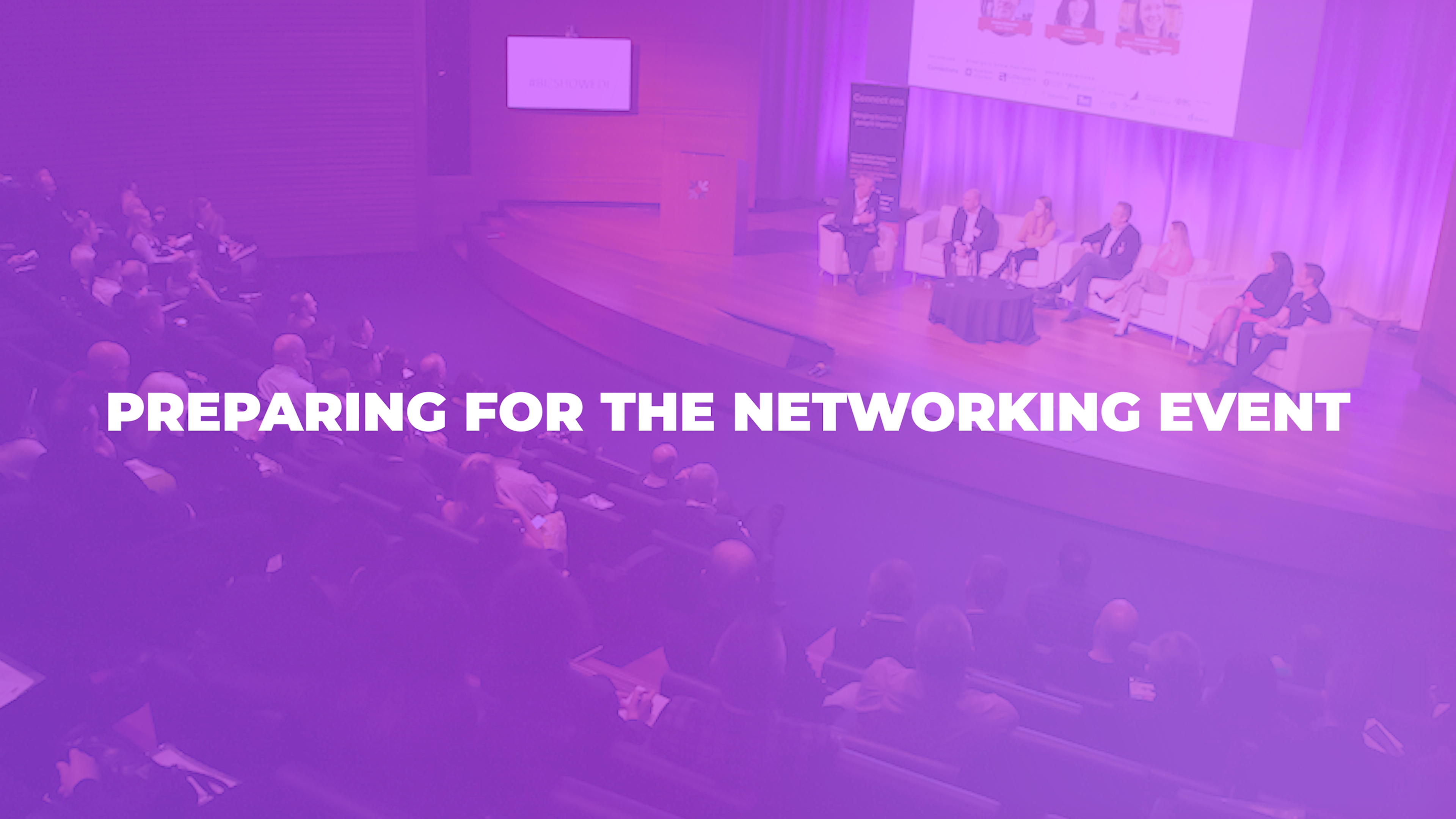 Preparing for the networking event